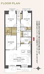 フェアロージュあすみが丘 3LDKの間取図画像