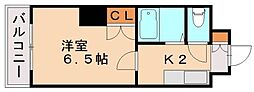 フィネス3 1Kの間取図画像