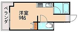 アークパレス1 ワンルームの間取図画像