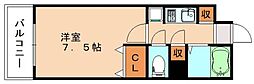 カレッジコート九工大 1Kの間取図画像