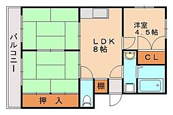 サンライズ幸袋 3DKの間取図画像