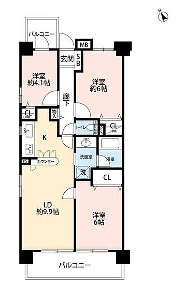 間取りを拡大表示