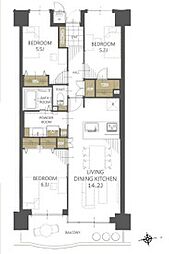 間取図画像 3LDK