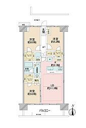 間取図画像 3LDK