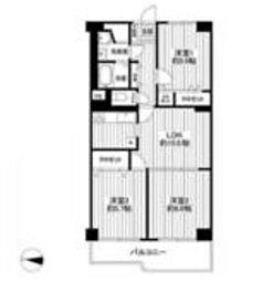 日商岩井三郷マンション 3LDKの間取図画像