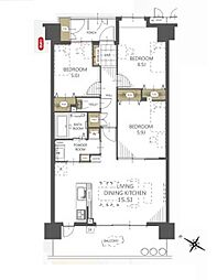 間取図画像 3LDK