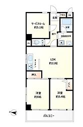 間取図画像 2SLDK