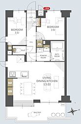 間取図画像 2LDK