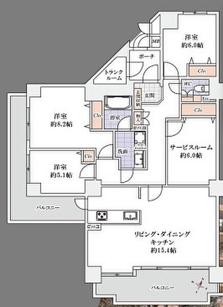 間取りを拡大表示