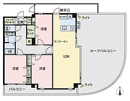 グランドメルシー北原台 3LDKの間取図画像