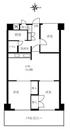 メルヘンシャトー草加 3LDKの間取図画像