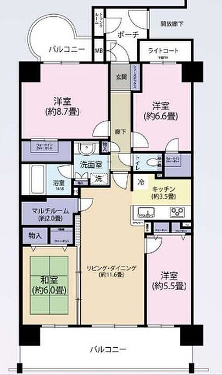 4LDK 間取り
