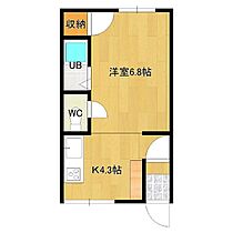 オリス西富 206 ｜ 北海道北見市西富町3丁目15番地14号（賃貸アパート1K・2階・21.94㎡） その2