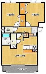 間取図画像 2LDK