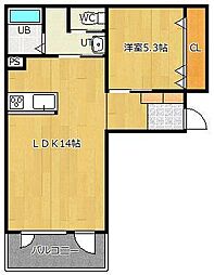 間取図画像 1LDK