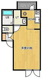 LaFlora2 1Kの間取図画像