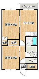 ハイツシャレード 2階