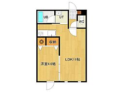 ヴァンドーム青葉 1LDKの間取図画像