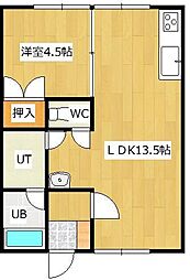 間取図画像 1LDK
