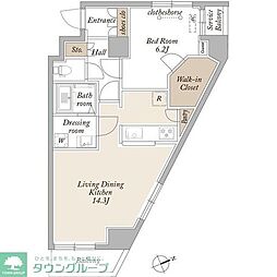 ARKMARK上北沢 1LDKの間取図画像
