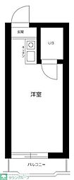 メゾン経堂 ワンルームの間取図画像