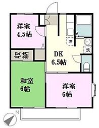 グリーンシティ 3DKの間取図画像