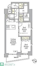 AIFLAT明大前 2LDKの間取図画像