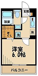リブリ・調布神代パーク 1Kの間取図画像