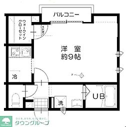 シェーンガッセ 1Kの間取図画像