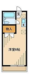 メゾン・ド・アベイユ 1Kの間取図画像