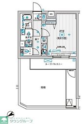 調布市上石原1丁目マンション 1Kの間取図画像