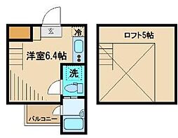 グリーンテラス上祖師谷 ワンルームの間取図画像