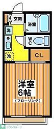 ハッチハウス 1Kの間取図画像