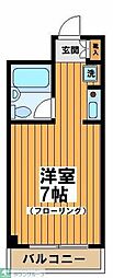 藤和シティスクエア桜上水 ワンルームの間取図画像