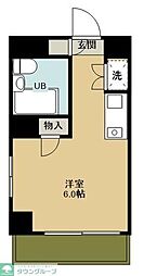 インペリアル京王多摩川フラット ワンルームの間取図画像