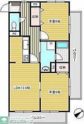 メゾン・リブェール 2LDKの間取図画像