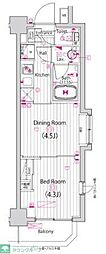 ガーラ・グランディ調布 2Kの間取図画像
