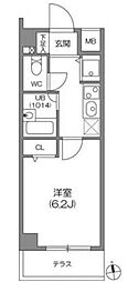 ガーラプレイス八幡山壱番館 1Kの間取図画像