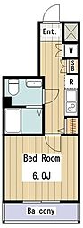 ブライズ高井戸 1Kの間取図画像