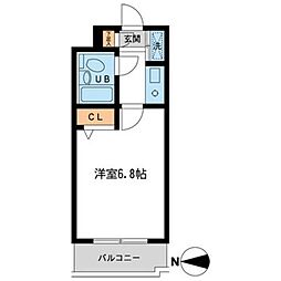 ハーモニー上北沢 1Kの間取図画像