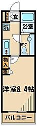 A・Kマンション5 1Kの間取図画像