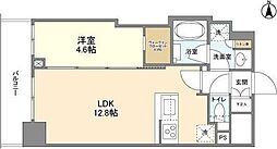 コンフォリア桜上水 1LDKの間取図画像