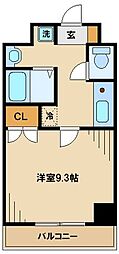プラネット 1Kの間取図画像