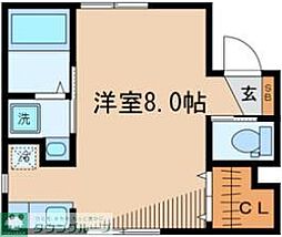 アズール経堂 ワンルームの間取図画像