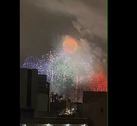 淀川花火大会が鑑賞できるお部屋です!