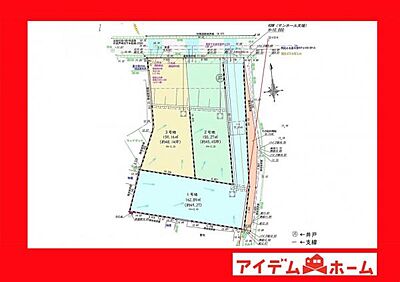 区画図：本物件は2号地です。