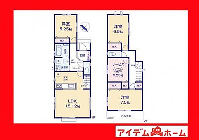 間取り：2号棟間取り 