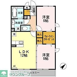 コンフォール瑞江9 2LDKの間取図画像