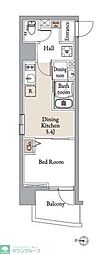 グランカーサ住吉III 1DKの間取図画像