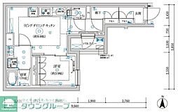 セジョリ東陽町2 1LDKの間取図画像